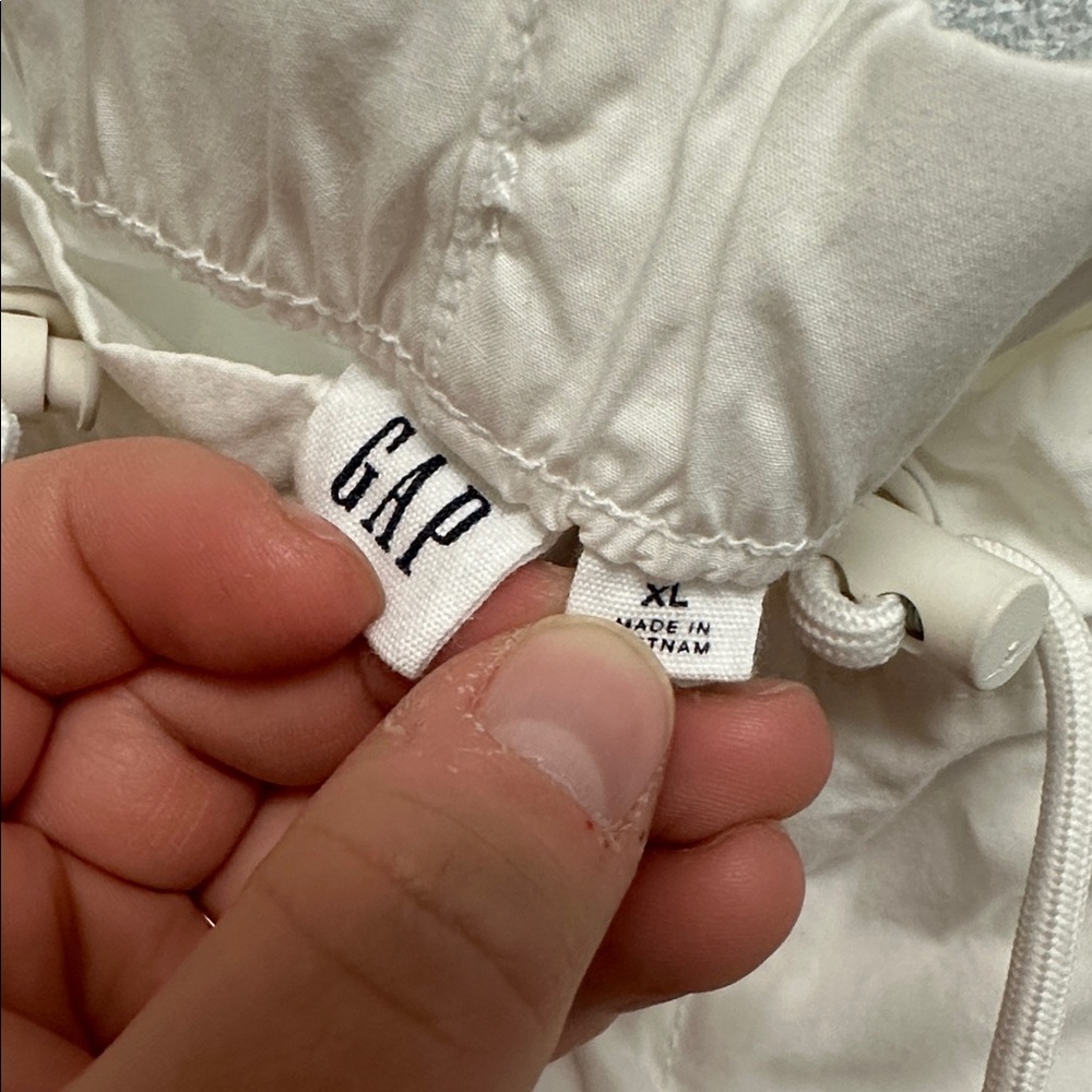 GAP Women’s White Cargo Balloon Pant Size XL Lightweight Utility Trendy Festival - Picture 6 of 12